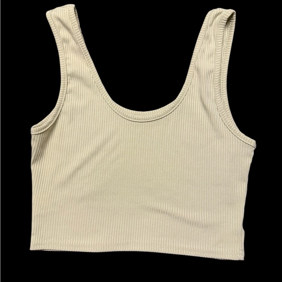 ROMWE green lime  Crop Top with Mushroom Print - Picture 2 of 2